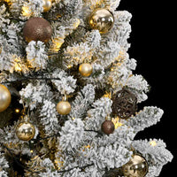 Albero Natale Incernierato con 300 LED e Palline 240 cm 3210140