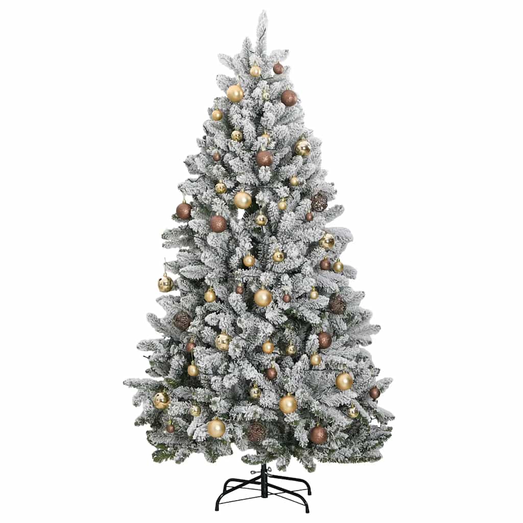 Albero Natale Artificiale Incernierato 300 LED e Palline 270 cm 3210141