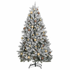 Albero Natale Incernierato con 300 LED e Palline 300 cm 3210142