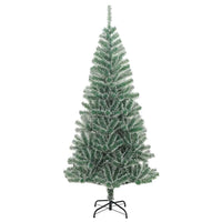 Albero di Natale Artificiale con 300 LED Palline e Neve 240 cm 3210145