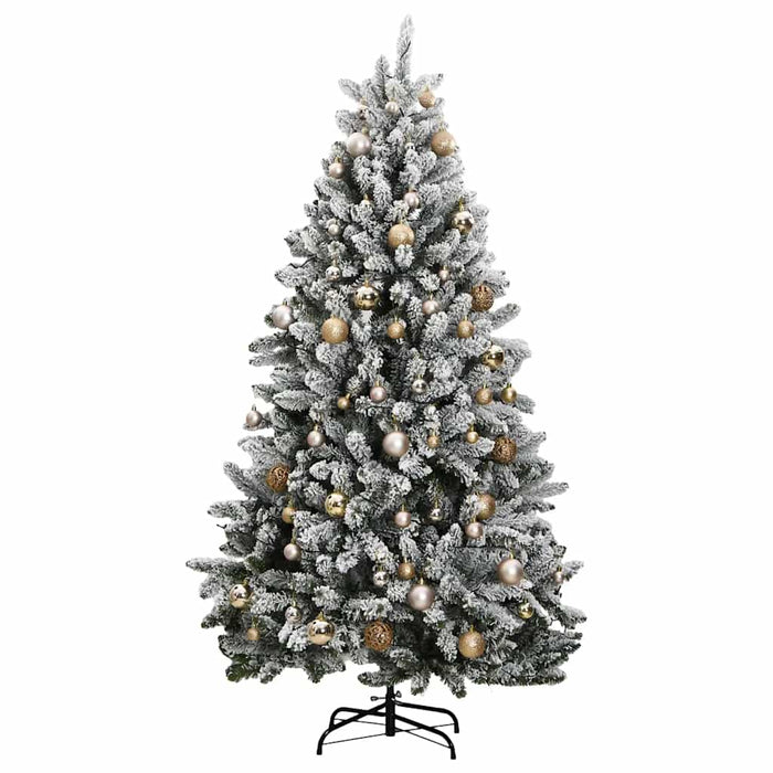 Albero Natale Artificiale Incernierato 300 LED e Palline 270 cm 3210159
