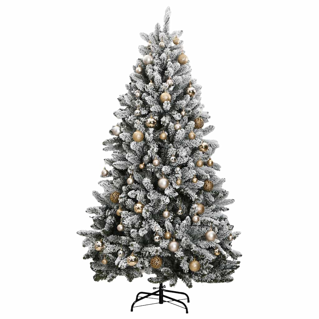 Albero Natale Incernierato con 300 LED e Palline 300 cm 3210160