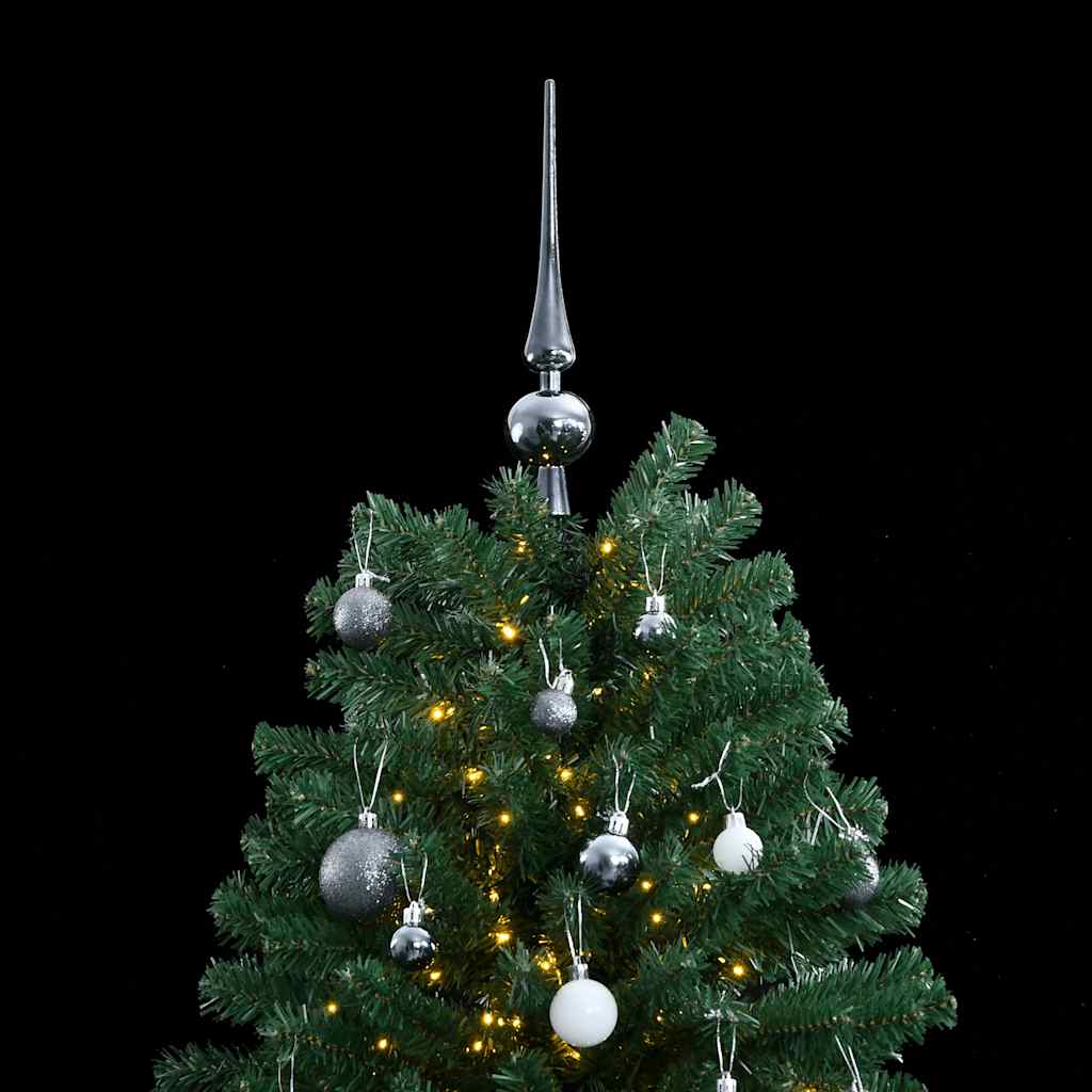 Albero Natale Incernierato con 300 LED e Palline 210 cmcod mxl 131872
