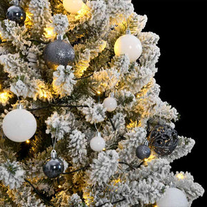 vidaXL Albero Natale Artificiale Incernierato 300 LED e Palline 270 cm