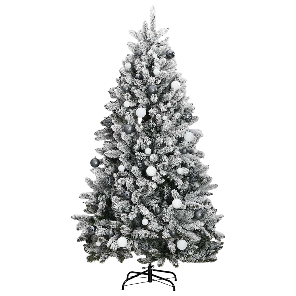 Albero Natale Incernierato con 300 LED e Palline 300 cm 3210178