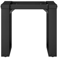 Telaio Gambe a O per Tavolino da Salotto 40x40x33 cm in Acciaio 357869