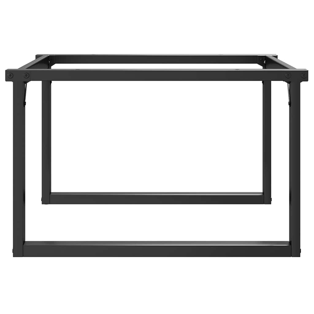 Telaio Gambe a O per Tavolino da Salotto 70x60x43 cm in Acciaio 357873