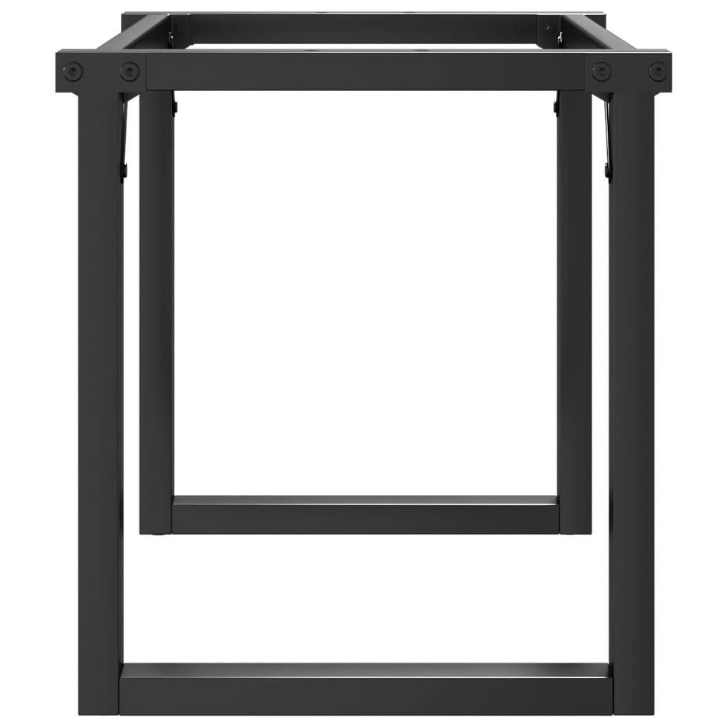 Telaio Gambe a O per Tavolino da Salotto 90x30x43 cm in Ghisa 357877