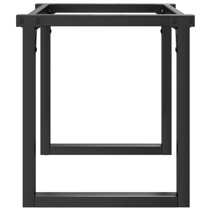 Telaio Gambe a O per Tavolino da Salotto-Gamba per Tavolo 90x30x43 cm in Acciaio