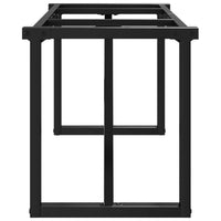 Telaio Gambe a O per Tavolino da Salotto-Gamba per Tavolo 140x30x43cm in Acciaio