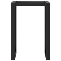 Telaio Gambe a O per Tavolo da Pranzo 50x40x73 cm in Acciaio 357880