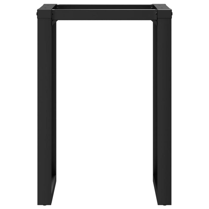 Telaio Gambe a O per Tavolo da Pranzo 50x40x73 cm in Acciaio 357880
