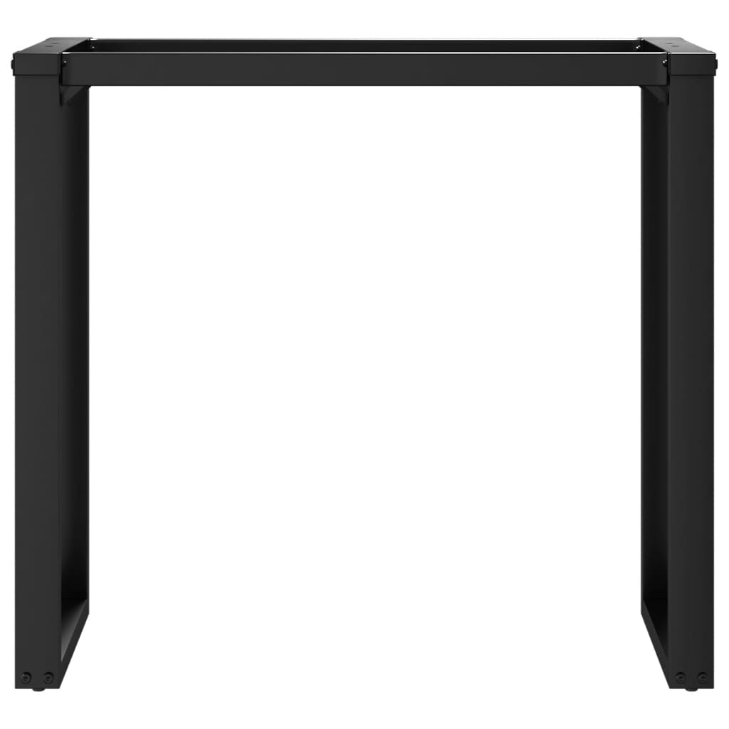 Telaio Gambe a O per Tavolo da Pranzo 80x40x73 cm in Acciaio 357885