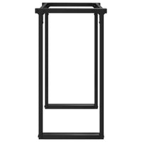 Telaio Gambe a O per Tavolo da Pranzo 80x40x73 cm in Acciaio 357885