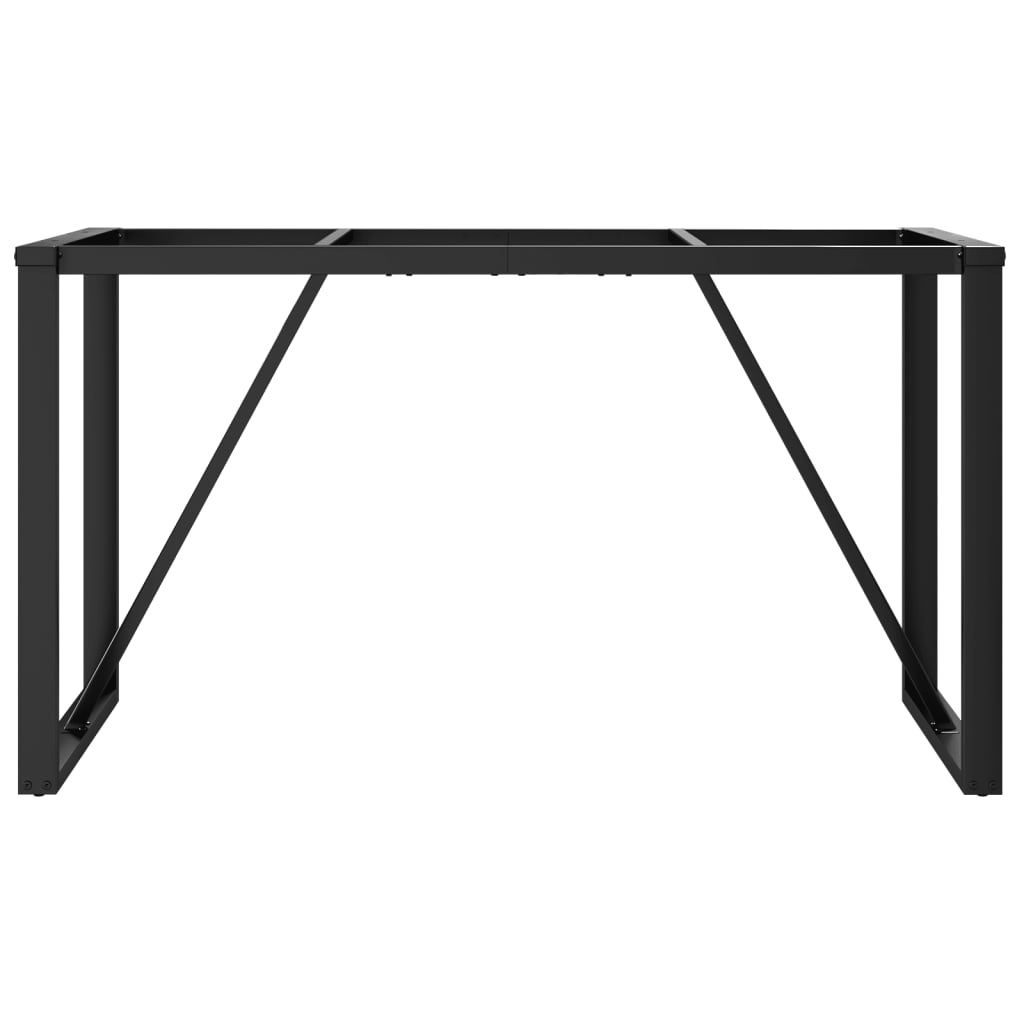 Telaio Gambe a O per Tavolo da Pranzo 140x60x73 cm in Acciaio 357887