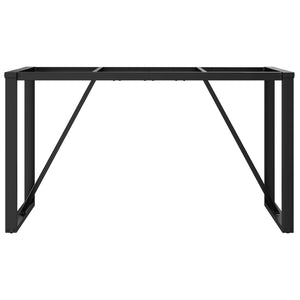 Telaio Gambe a O per Tavolo da Pranzo 140x60x73 cm in Acciaio 357887