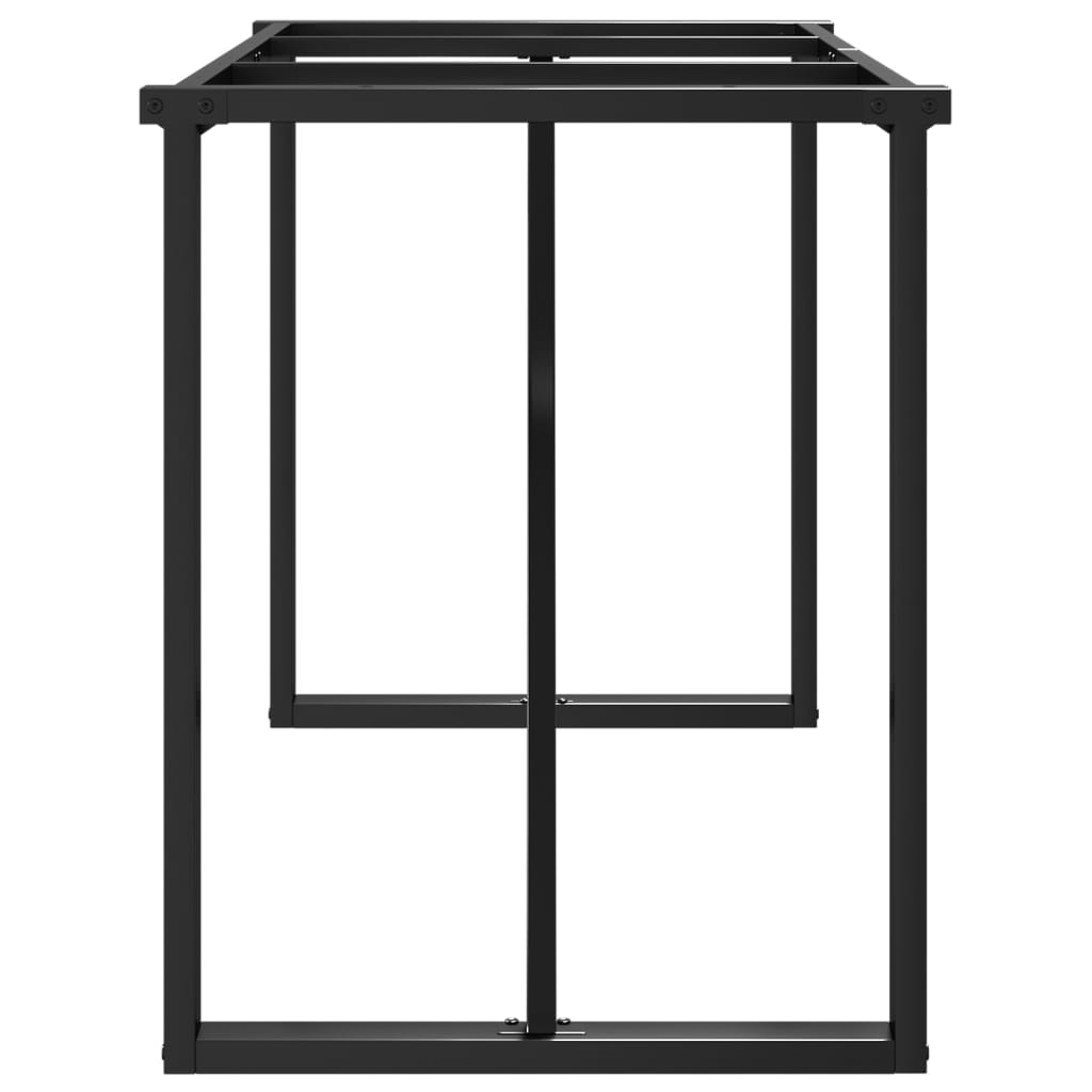 Telaio Gambe a O per Tavolo da Pranzo 140x60x73 cm in Acciaio 357887