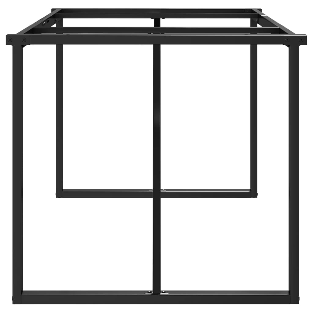 Telaio Gambe a O per Tavolo da Pranzo 160x80x73 cm in Acciaio