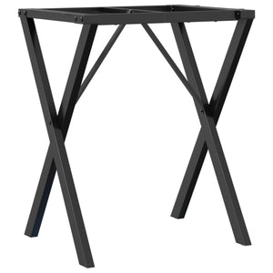 Telaio Gambe a O per Tavolo da Pranzo 40x40x73 cm in Acciaio 357906