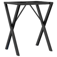Telaio Gambe a O per Tavolo da Pranzo 40x40x73 cm in Acciaio 357906