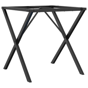 Telaio Gambe a X per Tavolo da Pranzo 40x40x73 cm in Acciaio