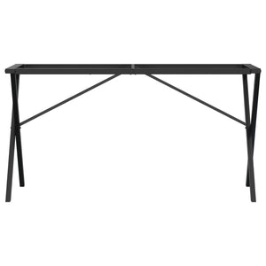 Telaio Gambe a X per Tavolo da Pranzo 120x60x73 cm in Acciaio