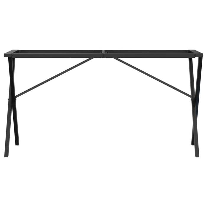 Telaio Gambe a X per Tavolo da Pranzo 140x60x73 cm in Acciaio