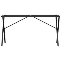 Telaio Gambe a X per Tavolo da Pranzo 140x60x73 cm in Acciaio 357911
