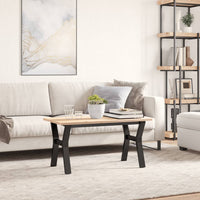 Telaio Gambe a Y per Tavolino da Salotto-Gamba per Tavolo 80x40x43 cm in Acciaio