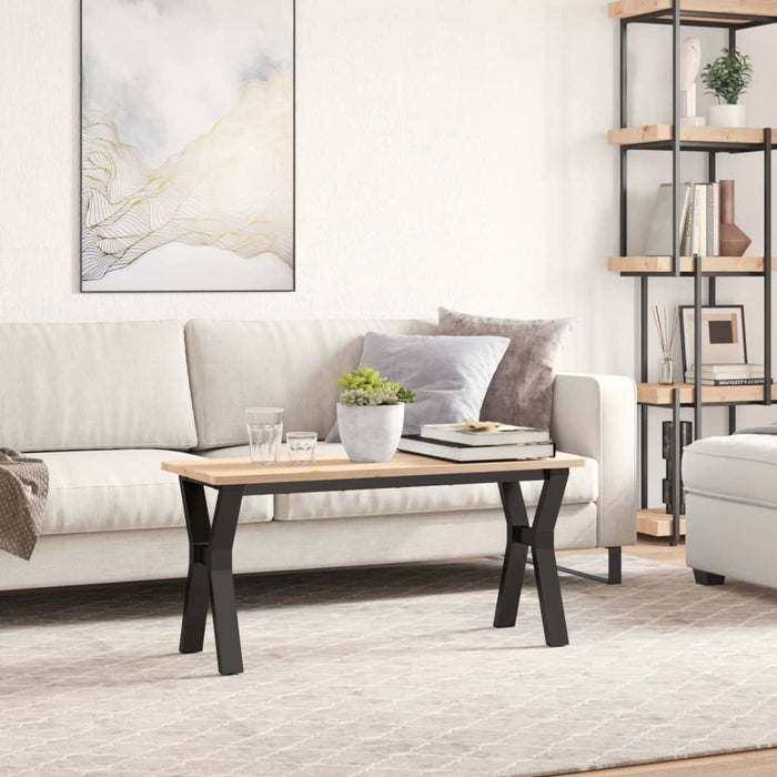 Telaio Gambe a Y per Tavolino da Salotto 90x30x43 cm in Acciaio