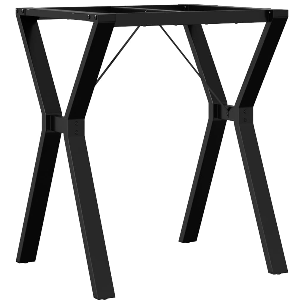 Telaio Gambe a Y per Tavolo da Pranzo 60x50x73 cm in Acciaio 357929