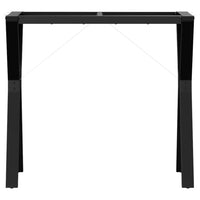Telaio Gambe a Y per Tavolo da Pranzo 80x40x73 cm in Acciaio 357933