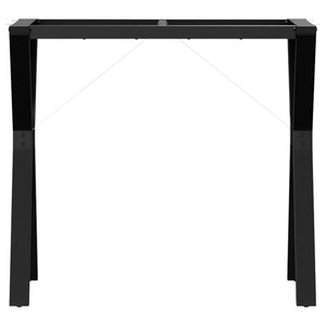 Telaio Gambe a Y per Tavolo da Pranzo 80x40x73 cm in Acciaio 357933