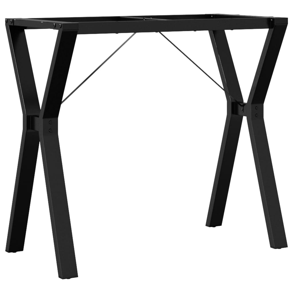 Telaio Gambe a Y per Tavolo da Pranzo 80x40x73 cm in Acciaio