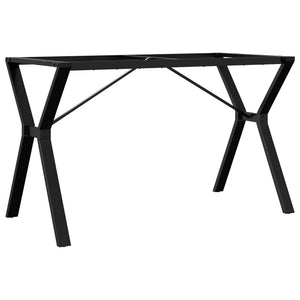Telaio Gambe a Y per Tavolo da Pranzo 120x60x73 cm in Acciaio 357934