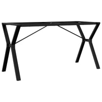 Telaio Gambe a Y per Tavolo da Pranzo 140x60x73 cm in Acciaio