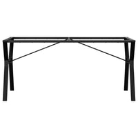 Telaio Gambe a Y per Tavolo da Pranzo 160x80x73 cm in Acciaio 357936