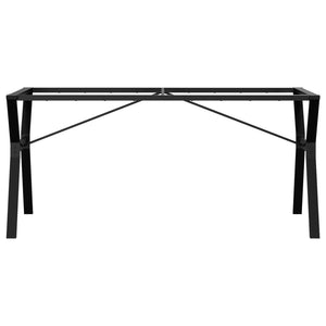Telaio Gambe a Y per Tavolo da Pranzo 160x80x73 cm in Acciaio 357936