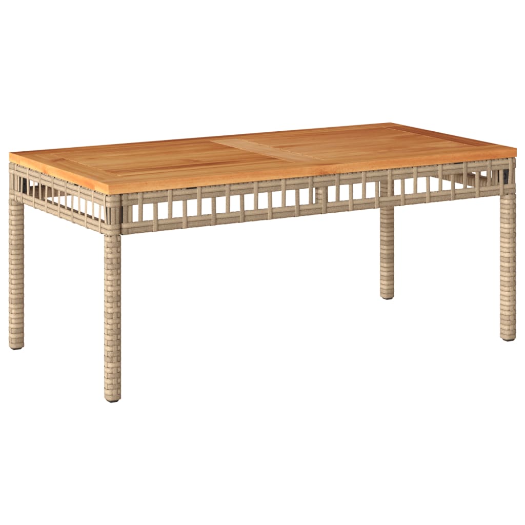 vidaXL Set Salotto da Giardino 4 pz con Cuscini Beige Misto Polyrattan