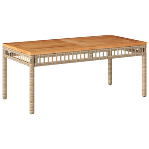 vidaXL Set Salotto da Giardino 4 pz con Cuscini Beige Misto Polyrattan