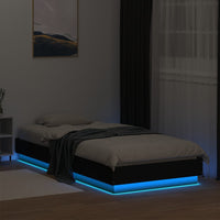 Giroletto con LED Nero 100x200 cm 839505