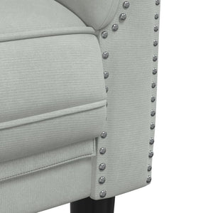 Set di Divani 3 pz Grigio Chiaro in Velluto 3209209