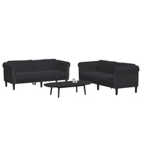 Set di Divani 2 pz Nero in Velluto 3209224