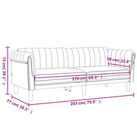 Set di Divani 2 pz Nero in Velluto 3209224