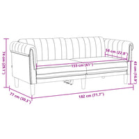 Set di Divani 2 pz Marrone in Velluto 3209228