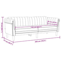 Set di Divani 2 pz Marrone in Velluto 3209228