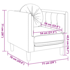 vidaXL Set di Divani 3 pz con Cuscini Marrone in Velluto