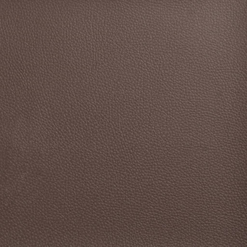vidaXL Set Divani Chesterfield 3pz Marrone in Similpelle