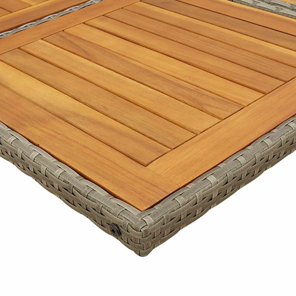 vidaXL Set da Pranzo da Giardino 9 pz con Cuscini in Polyrattan Grigio
