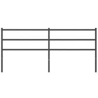 Testiera in Metallo Nero 193 cm 355402